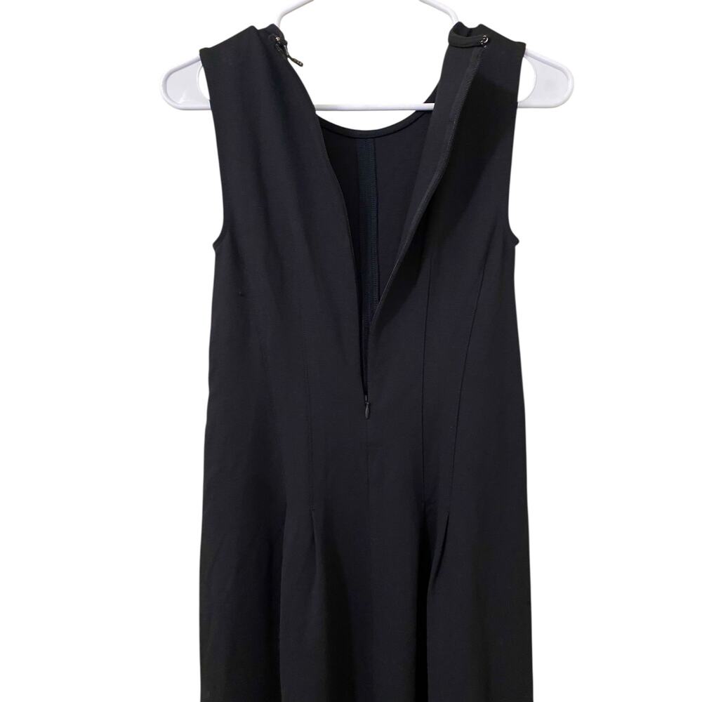 NWT J. Crew 2025 Nadia Ponte Midi Dress XS Black Stretch Minimalist Business - Picture 10 of 12